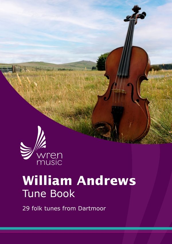A book cover with a photograph of a fiddle on Dartmoor.