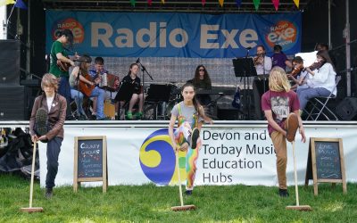 Devon Youth Folk Ensemble entertain the crowds at County Show