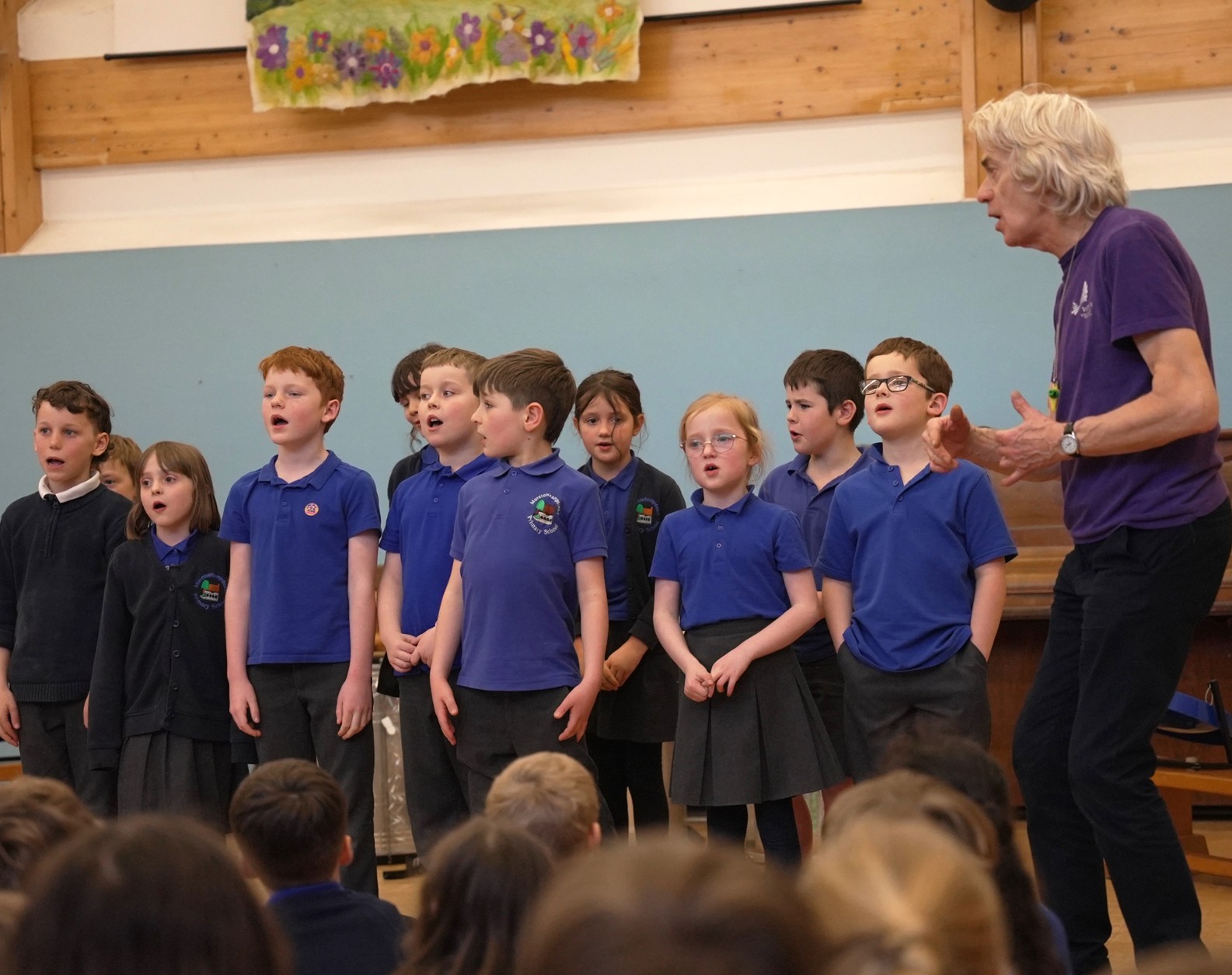 Moreton PS – Paul and children singing 1a